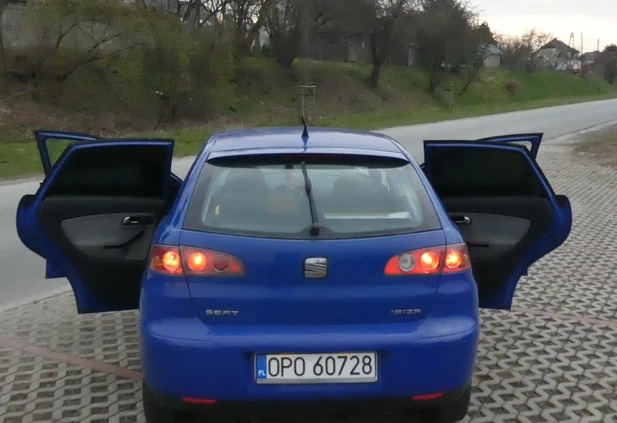 Seat Ibiza cena 5900 przebieg: 272911, rok produkcji 2004 z Opole małe 211